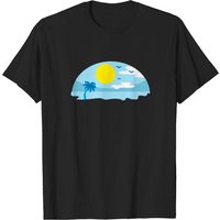 T-shirt de plage île détente pour hommes — T-shirts pour hommes