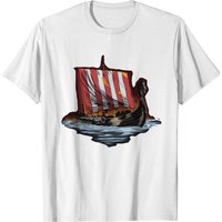 T-shirt Médiéval de Longship Norse Viking World Tour pour Hommes — T-shirts pour hommes