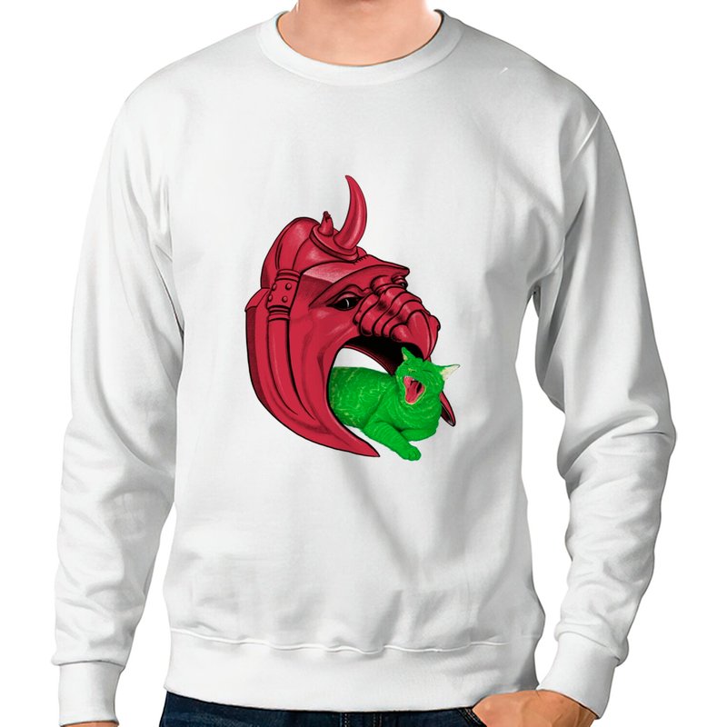 Cringer est devenu le Mighty Battle Cat - Sweatshirt He Man