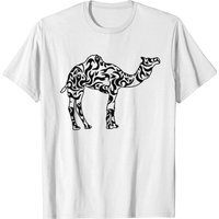 T-shirt Drom Noir avec Silhouette de Chameau pour Hommes — T-shirts pour hommes