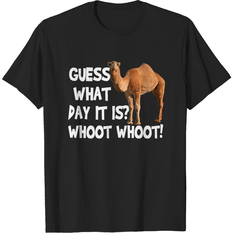 T-shirt Hump Day Camel Guess What Day It Is pour hommes (blanc) — T-shirts pour hommes