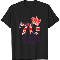 T-shirt officiel de l'emblème du Jubilé de platine de la Reine Elizabeth II 2022 — T-shirts pour hommes