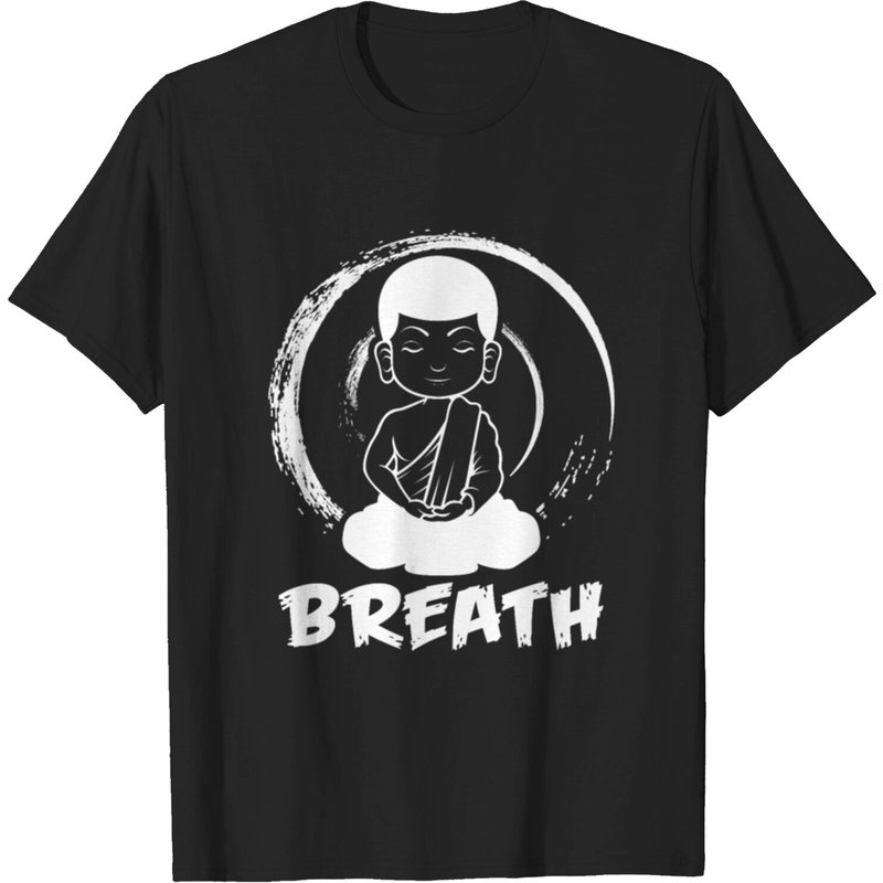 T-shirt Breathe Budda Méditation Bouddhisme pour Hommes — T-shirts pour hommes