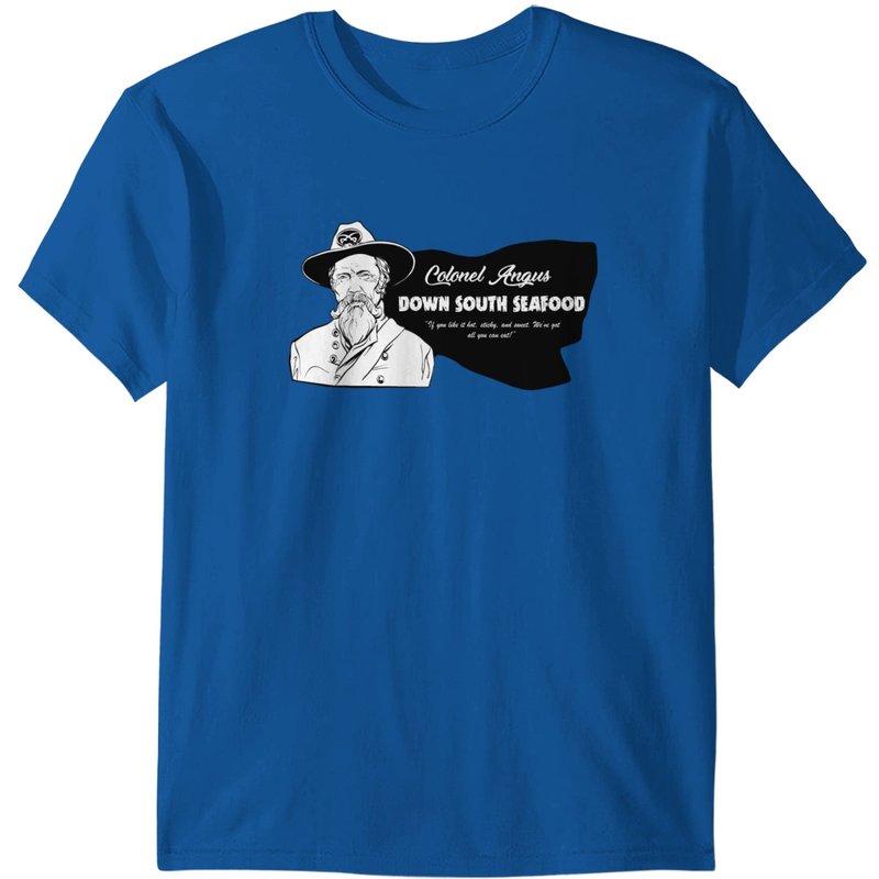 T-shirt Colonel Angus Down South Seafood pour hommes — T-shirts pour hommes