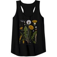Dandelion Botanical Tank Tops for Men - Black