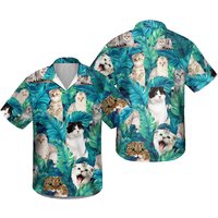 Chemise hawaïenne Maine Cat pour amoureux des chats