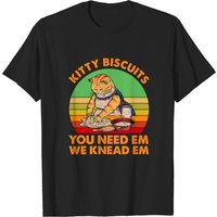 T-shirt vintage Kitty Biscuits You Need Em We Knead Em pour hommes — T-shirts pour hommes