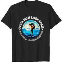 Four Pass Loop (c) T-shirt for Men in Black