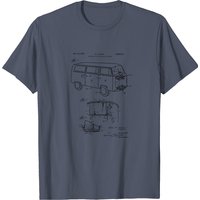 T-shirt pour hommes Patent Prints Kombi Van Bus 1970 — T-shirts pour hommes