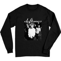 Deftones Long Sleeve T-Shirt for Unisex in Black — Mens T Shirts