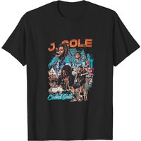 T-shirt graphique Vintage J Cole Crooked Smile pour hommes — T-shirts pour hommes
