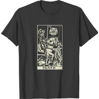 T-shirt Tarot Death pour hommes en noir — T-shirts pour hommes