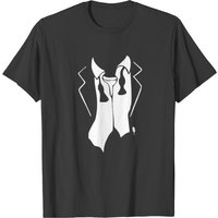 T-shirt Tuxedo After Party pour hommes en noir
