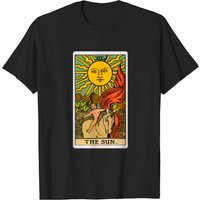 The Sun Tarot T-shirt for Men in Black — Mens T Shirts