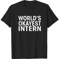 T-shirt amusant Worlds Okayest Intern pour hommes — T-shirts pour hommes