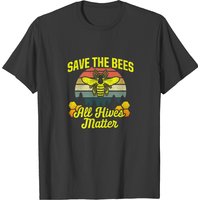 T-shirt Save The Bees All Hives Matter pour hommes — T-shirts pour hommes