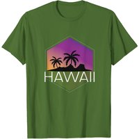 T-shirt Hawaii pour hommes en vert gazon — T-shirts pour hommes