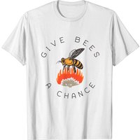 T-shirt Pollinisateurs Fleurs Ruche Give Bees A Chance pour Hommes — T-shirts pour hommes