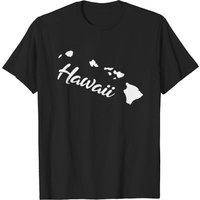 Hawaii Hawaiian Islands T-Shirt for Men Black
