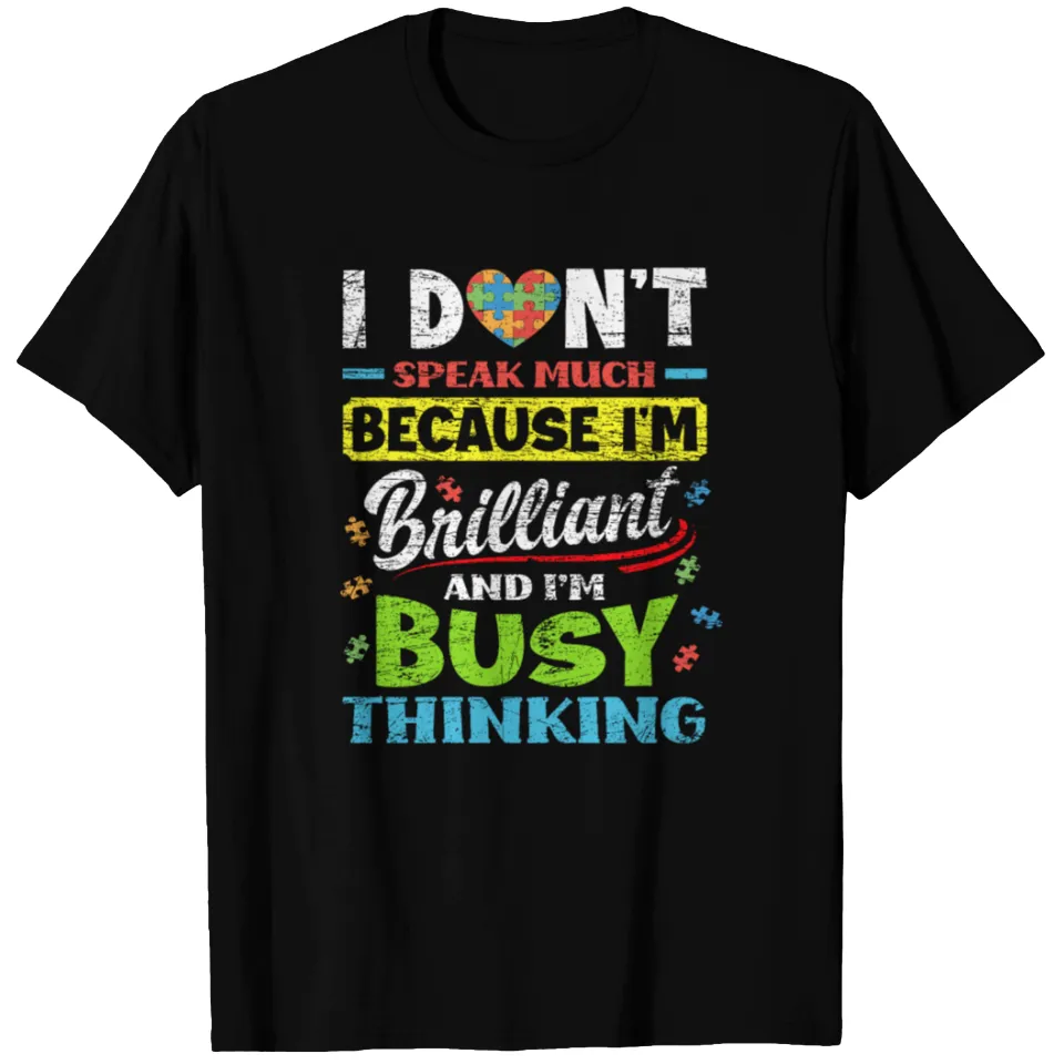 T-shirt cadeau Autisme Autiste pour hommes