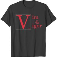 T-shirt Noir Vim And Vigor pour Hommes — T-shirts pour hommes
