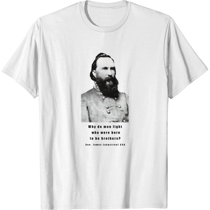 T-shirt Design Gen. James Longstreet pour hommes — T-shirts pour hommes