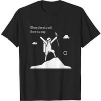 T-shirt pour hommes Where There Is A Will en noir