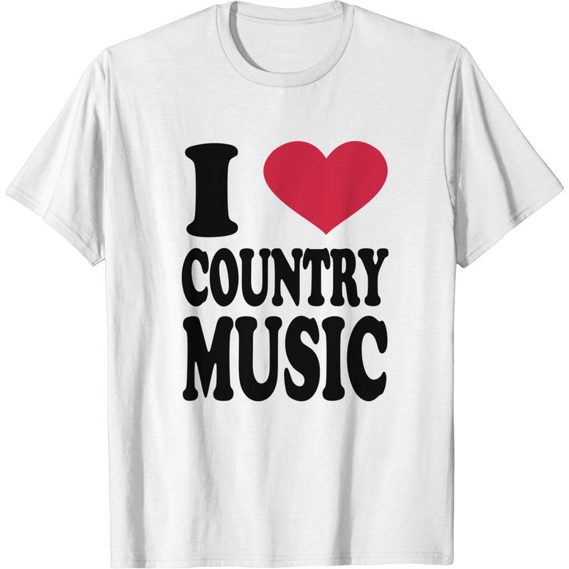 T-shirt I Love Country Music pour hommes — T-shirts pour hommes