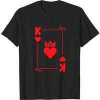T-Shirt King Of Hearts pour hommes - Costume de couple Halloween — T-shirts pour hommes