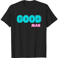 T-shirt Good Man pour hommes en noir — T-shirts pour hommes
