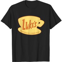 Luke's Diner Logo T-shirt for Men in Black