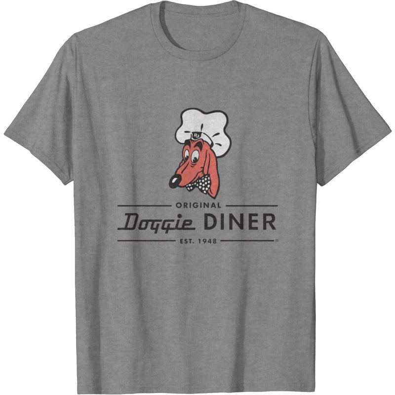 T-shirt pour hommes Doggie Diner Logo 1 sans couleur de dos — T-shirts pour hommes