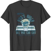 Pug Diner Olive T-Shirt for Men