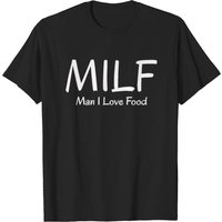 T-shirt Man I Love Food G pour hommes - Cadeau pour les amateurs de nourriture