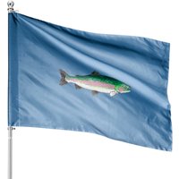 Drapeaux de Maison Rainbow Trout - Impression Recto-Verso — Drapeaux décoratifs