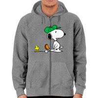 Snoopy Golf - Hoodie zippé Unisexe Snoopy en rouge