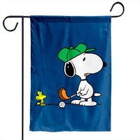 Drapeaux de jardin Snoopy Golf - Drapeaux imprimés double face — Drapeaux décoratifs