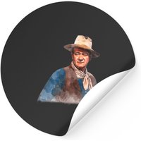 Autocollants John Wayne "The Duke" en aquarelle — Autocollants et stickers