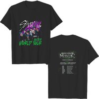 T-shirt Stray Kids 2e Tournée Mondiale Maniac pour Hommes — T-shirts pour hommes