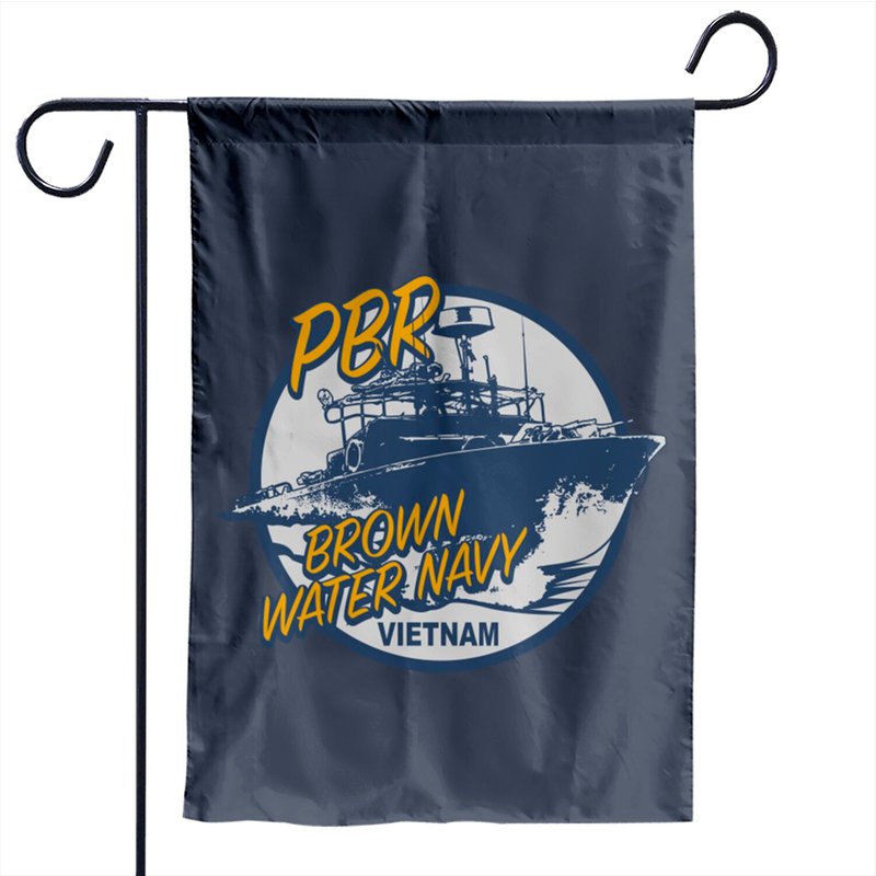PBR - Brown Water Navy Vietnam - Patrol Boat River Garden Flag — Decorative Flags