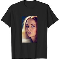 T-shirt classique Sophie Turner Art pour hommes en noir
