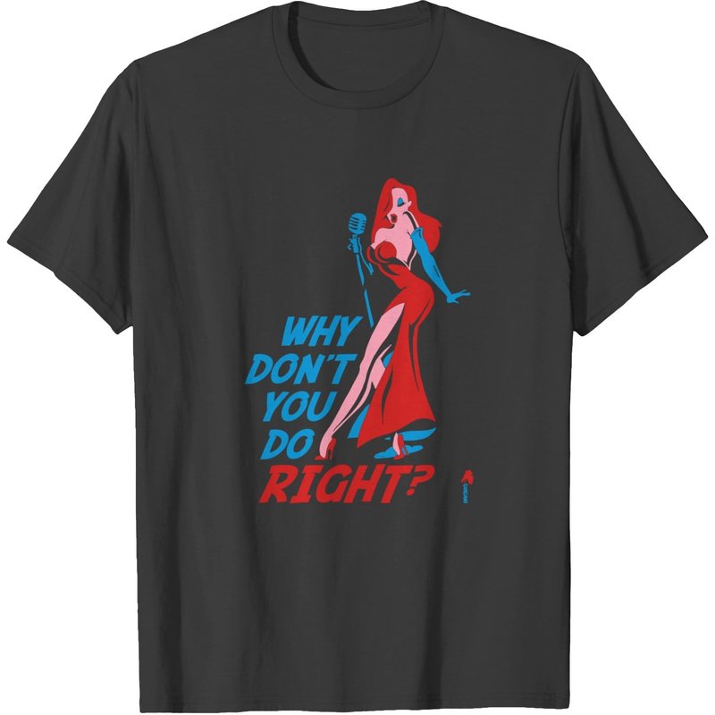 T-shirt pour hommes Jessica Rabbit en noir — T-shirts pour hommes