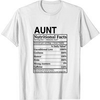 T-shirt Étiquette Nutritionnelle pour Hommes - Cadeau de Fête des Mères pour Tante — T-shirts pour hommes