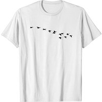 Flock Of Flying Geese Silhouette T-shirt for Men