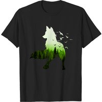 Fox Silhouette Climate Protection Forest T-Shirt for Men
