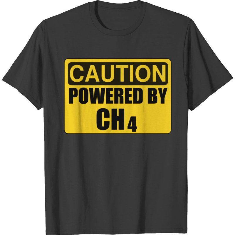 T-shirt Powered By CH4 pour hommes en noir — T-shirts pour hommes