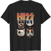 T-shirt Hiss Cat pour hommes - T-shirt humoristique de rock