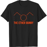 T-shirt cadeau Ether Bunny pour hommes en noir