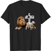 T-shirt Jésus est Lion et Agneau pour hommes — T-shirts pour hommes