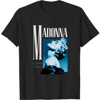 T-shirt Vintage Noir True Blue de Madonna pour Hommes